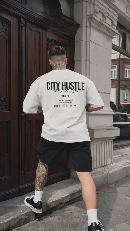 EYO Premium Oversized City Hustle Tee | Premium Streetwear & Modern Fit