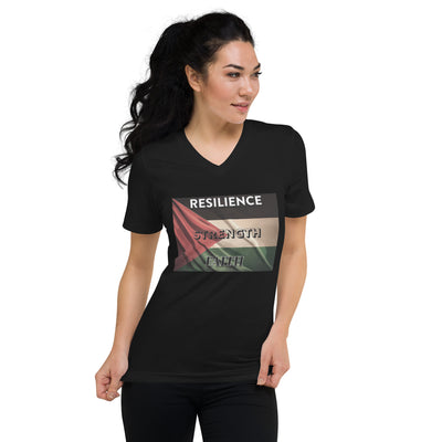 Unisex Short Sleeve Palestinian V-Neck T-Shirt